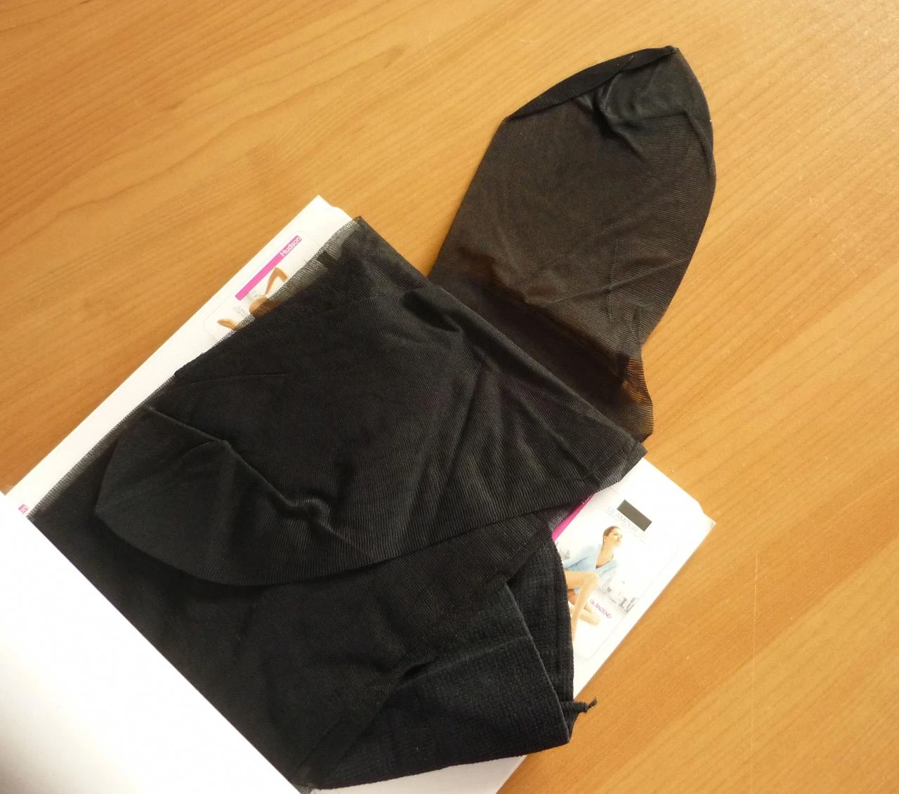 Meia-calça transparente ultrafina preta fosca Mt 40-42 – photo 3